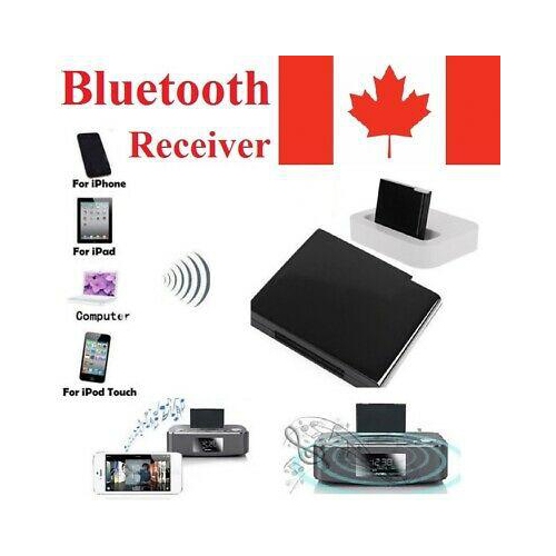 Bluetooth 4.1 Music Receiver Audio Adapter for 30 Pin Dock iPod iPhone Speaker