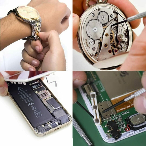 Eyeglass and Watch Repair Tool Kit - 1100pcs Screws & Nose Pads Screwdriver Set