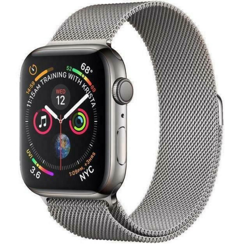 Bracelet en acier inoxydable milanais magnétique pour Apple Watch Series 1 2 3 4 5 6 se