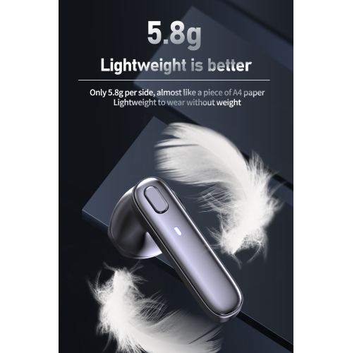 Kelvin True Wireless Sports Bluetooth Earbuds Fast Charging Led Digital Display Touch Control Waterproof in-Ear Headphones for Sports Work -Black