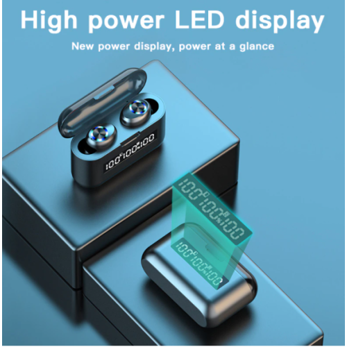 Miral Wireless Earbuds Bluetooth 5.0 Headphones G40 Bluetooth 5.1 TWS Power Display Sport Headsets Earphones with Charging Cable for Work Home Office