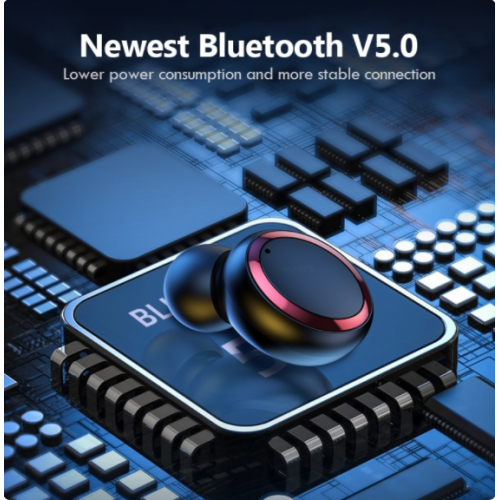 Miral Wireless Earbuds Bluetooth 5.0 Headphones G40 Bluetooth 5.1 TWS Power Display Sport Headsets Earphones with Charging Cable for Work Home Office