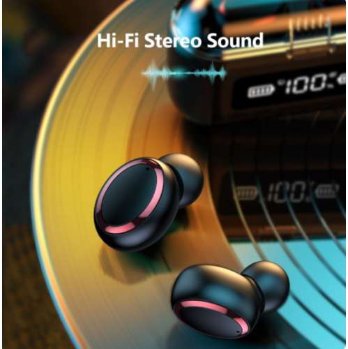 Miral Wireless Earbuds Bluetooth 5.0 Headphones G40 Bluetooth 5.1 TWS Power Display Sport Headsets Earphones with Charging Cable for Work Home Office