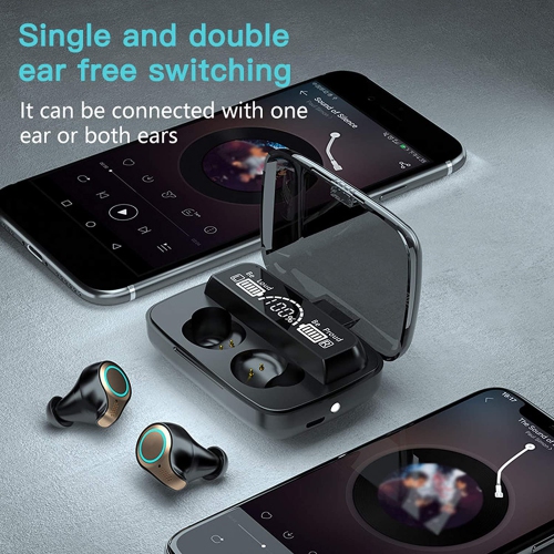 Timbel TWS Bluetooth 5.1 Earphones Wireless Headphones With Mic Sports Waterproof Touch Control Wireless Headsets Noise Reduction Stereo Sport