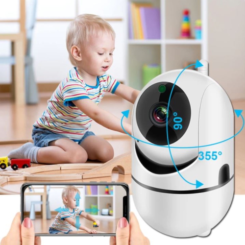 Tedi WiFi Security Home Camera 1080P FULL HD Videom Two Way Audio Night Vision Home Security Babyphone Camera Home Security -White
