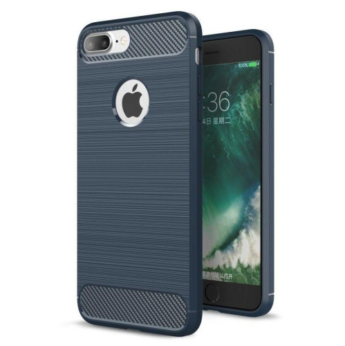 for iPhone 7/8 & iPhone 7/8 Plus Case - Shockproof Carbon Fiber Soft TPU Cover