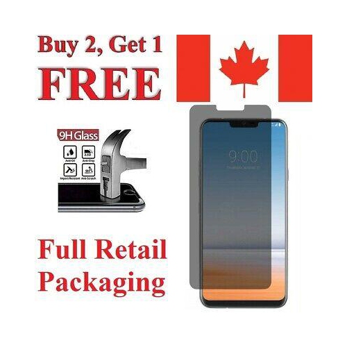 Protecteur d’écran en verre trempé anti-Spy de Privacy pour G7/One de LG et G8 ThinQ de LG