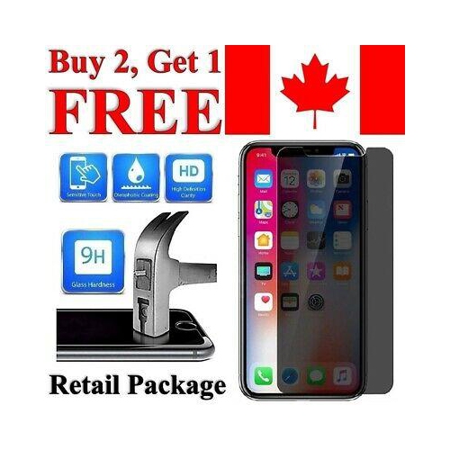 Protecteur d’écran en verre trempé anti-Spy de Privacy pour iPhone XR/iPhone 11