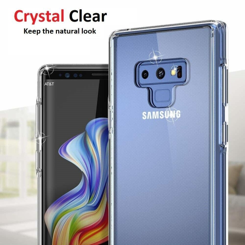 Pour étui pour Galaxy Note 9 de Samsung - Étui arrière en silicone souple et mince transparent