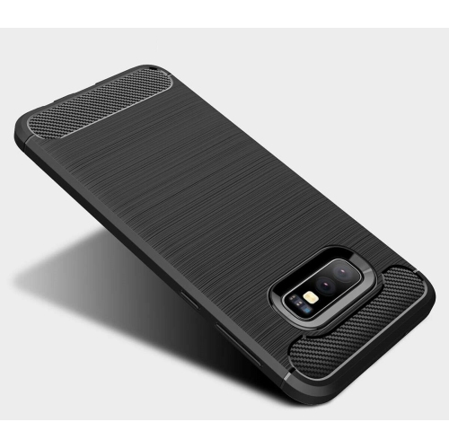 Pour Galaxy S10e S10 plus de Samsung - Étui souple antichoc en fibre de carbone