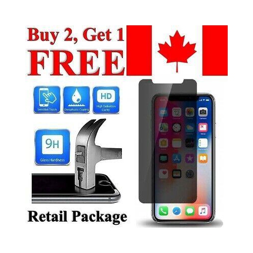Protecteur d’écran en verre trempé anti-Spy de Privacy pour iPhone XS Max/11 Pro Max