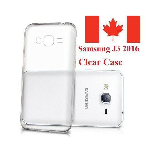 For Samsung Galaxy J3 2016 Case - Clear Thin Soft TPU Transparent Back Cover