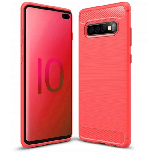 for Samsung Galaxy S10e S10 Plus Case - Carbon Fiber Shockproof Soft Back Cover