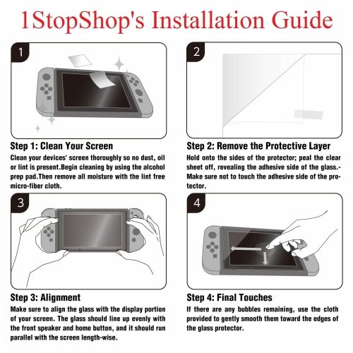 Premium Tempered Glass Screen Protector for Nintendo Switch