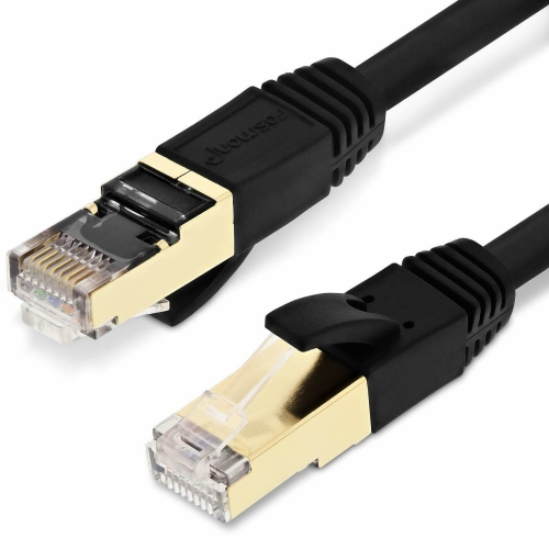 20m Câble Ethernet Cat 7 Cable RJ45 20m Plat Cable Réseau Longue