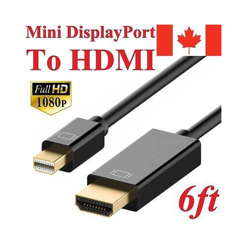 Mini Display Port to HDMI Cable Adapter HD 1080p For Windows MacBook Pro Air Mac