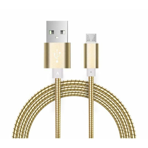 Micro USB Stainless Steel Metal Charging Cable for Samsung S5 S6 S7 LG G4 PS4