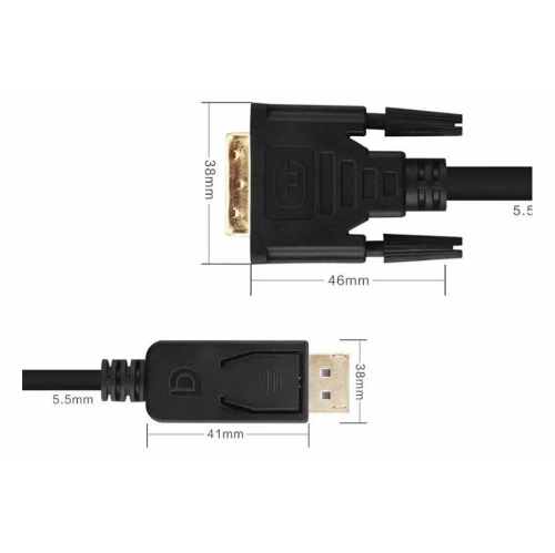 6FT Display Port Male to DVI-D Male Adapter Converter Cable Dual Link Computer