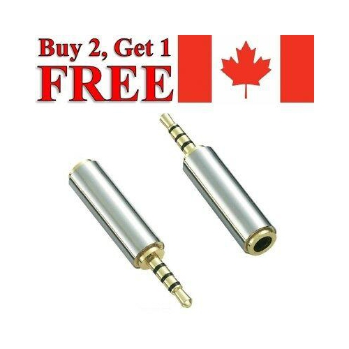 3.5mm Male to 3.5mm Female Aux Audio Jack Stereo Headphone Adapter Converter