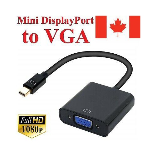 Mini Displayport to VGA Adapter Cable Male Female Thunderbolt for Macbook laptop
