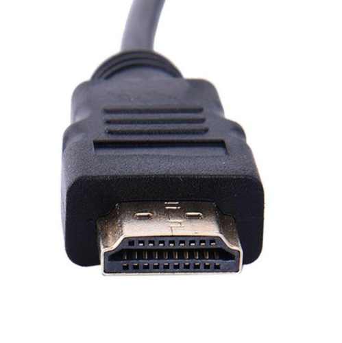 Câble adaptateur HDMI mâle vers VGA mâle de 6 pi de 1080p à 15 broches pour DVD HD de PC