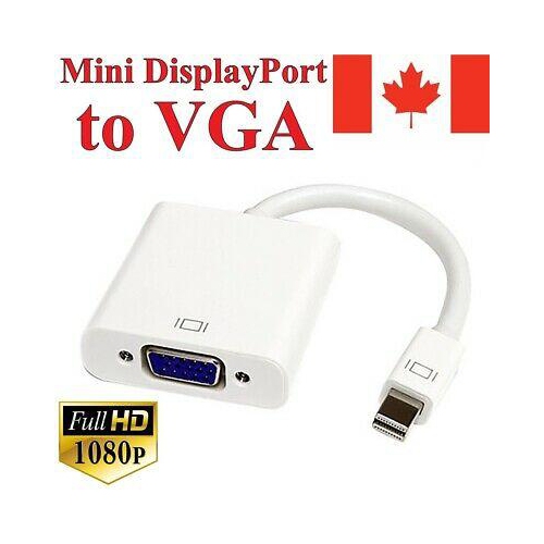 Mini Display Port to VGA Cable Adapter Thunderbolt For Apple Macbook Pro Air