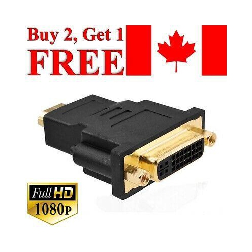 6FT HDMI Male to DVI-D Male Adapter Converter Cable Dual Link Computer