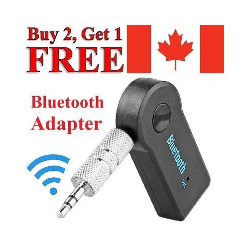 Adaptateur Bluetooth sans fil récepteur audio auxiliaire 3,5 mm microphone stéréo pour l’auto