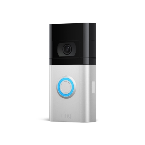 Ring Wi-Fi Video Doorbell 4 - Satin Nickel - Open Box