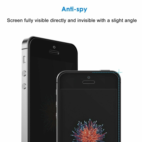 Protecteur d’écran en verre trempé anti-Spy de Privacy pour iPhone SE/5S/5/5C