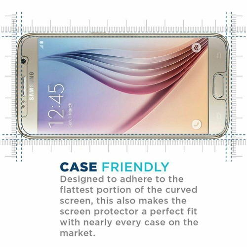 Protecteur d’écran en verre trempé de qualité supérieure pour Galaxy S6 de Samsung