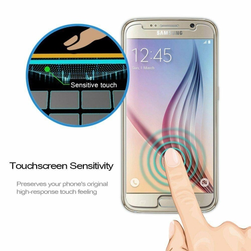 Protecteur d’écran en verre trempé de qualité supérieure pour Galaxy S6 de Samsung