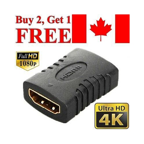 HDMI to HDMI Adapter Female to Female Coupler Extender Connector for 4K TV HDCP