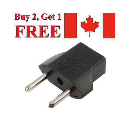 Adaptateur d’alimentation de voyage pour convertisseur UE vers É.-U. (Canada)