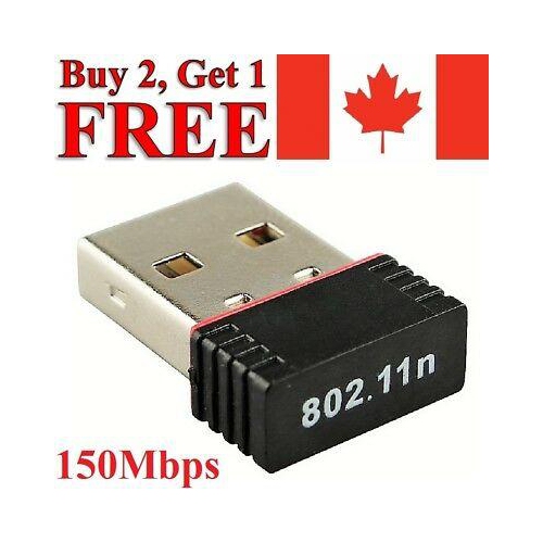 Wireless USB WiFi Adapter Mini Network Dongle 150Mbps Windows MAC Linux 802.11n