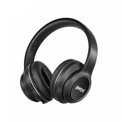 BWOO  - Wireless Stereo Headphones, Bluetooth 5.0, With Active Noise Canceling In Black