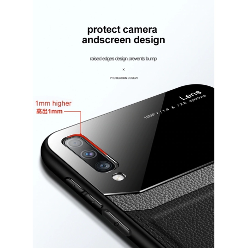 Delfin – Étui en cuir protection anti-glissement pour appareil photo couvercle antichoc plexiglass Étui pour téléphone mince pour Samsung Galaxy NOTE