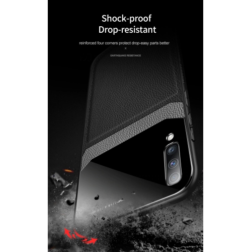 Delfin – Étui en cuir protection anti-glissement pour appareil photo couvercle antichoc plexiglass Étui pour téléphone mince pour Samsung Galaxy NOTE