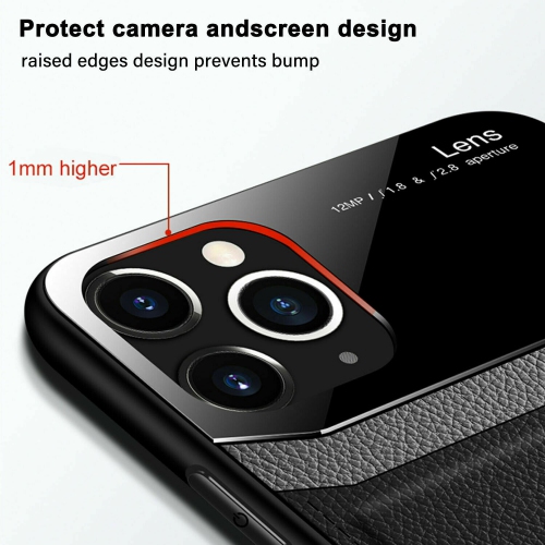 Delfin – Étui en cuir protection anti-glissement pour appareil photo couvercle antichoc plexiglass Étui pour téléphone Étui mince pour iPhone 7 PLUS