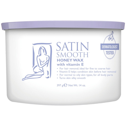 SATIN SMOOTH HONEY W/VITA E WAX 14 OZ - SSW14G