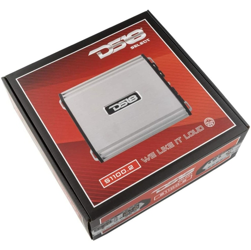DS18 S-1100.2/SL 2-Channel Amplifier, 1100 Watt Max