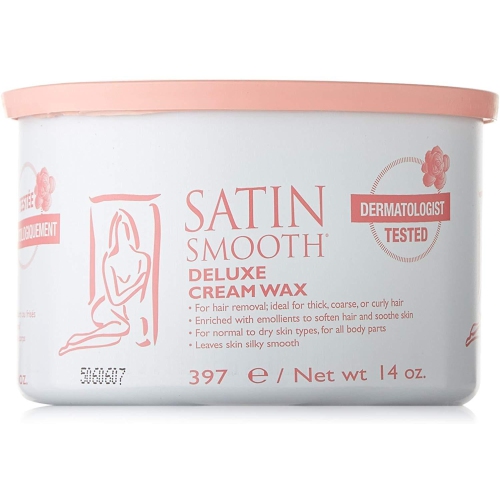 SATIN SMOOTH DELUXE CREAM WAX 14 OZ - SSW14CRG