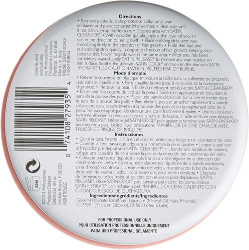 SATIN SMOOTH DELUXE CREAM WAX 14 OZ - SSW14CRG