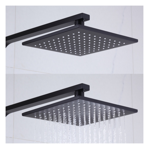 Akuaplus® Irene 2 Shower Column with Hand Shower - matte black