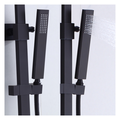 Akuaplus® Irene 2 Shower Column with Hand Shower - matte black