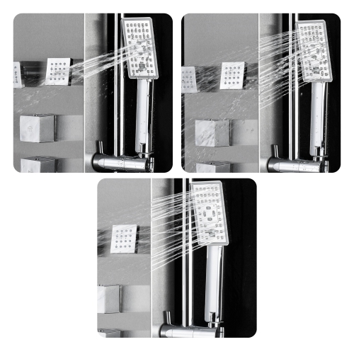 Akuaplus® Nora Shower Panel - Stainless Steel