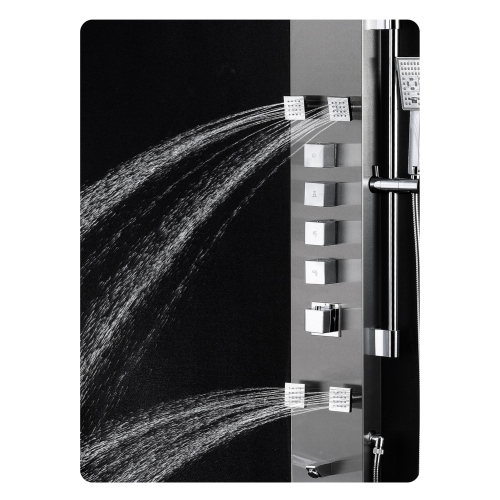 Akuaplus® Nora Shower Panel - Stainless Steel