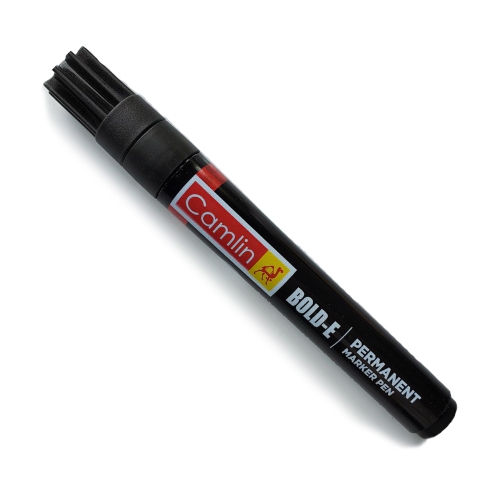 ISTAR Black Bold-E Permanent Markers, Fine Point, Assorted Colors, Works on Plastic,Wood,Stone,Metal and Glass for Doodling, Coloring