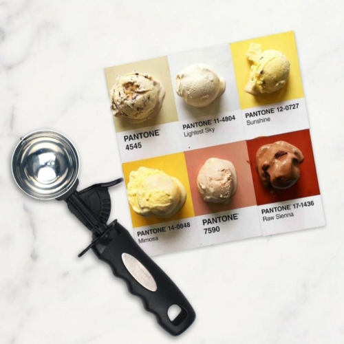 ISTAR Ice Cream Scooper Cookie Scoop with Trigger, Large Stainless Steel Ice Cream Cookie Dough Cupcake Batter Meatball Muffin Melon Spoon Scooper