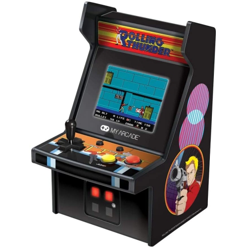 My Arcade Micro Player Mini Arcade Machine: Rolling Thunder Video Game, Fully Playable, 6.75 Inch Collectible
